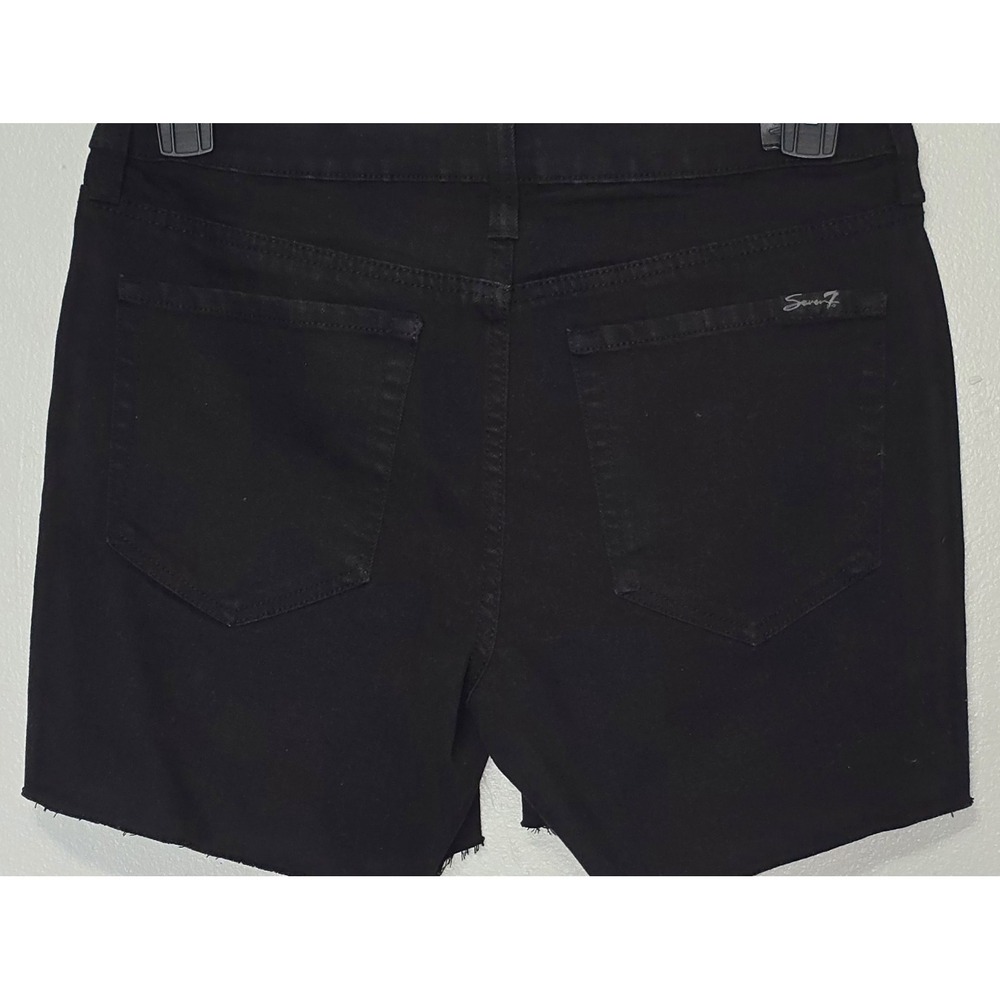 Seven‎ 7 Jean Shorts Womens Size 6 31x5 Distressed Denim Weekend Shorts Stretchy - Picture 5 of 9